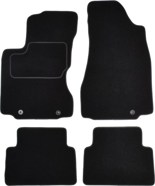 Set Covorase Auto Si Tavita Portbagaj NISSAN X-TRAIL II (T31) din 2007-2014, Cauciuc, Protectie Porbagaj, 4x Stickere auto cu NISSAN