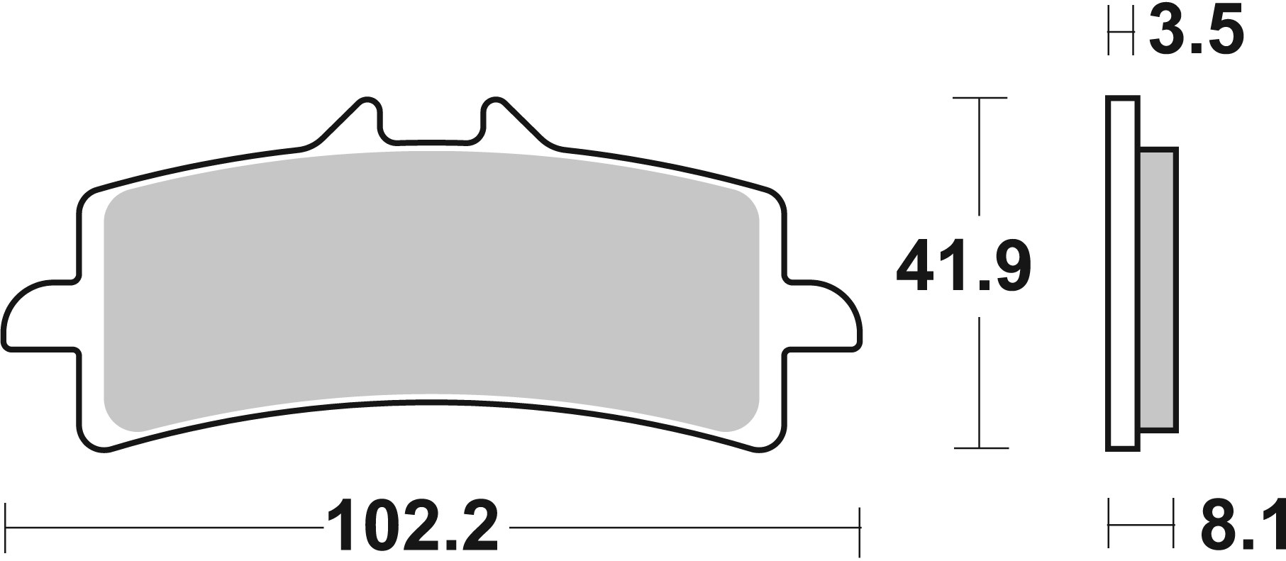 BREMBO sada brzdových destiček, kotoučová brzda APRILIA RSV 1000 RSV4 R ABS, RSV4 R FACTORY, (FACTORY), RSV4 FACTORY ABS, R, RSV4 R APRC ABS 09-15, BMW HP2 1200 (SPORT) 08-10, HP4 1000 RACE 19, S 1000 RR HP4 12-16, BENELLI IMPETO 1198 16, TESI 1078 3D NAK