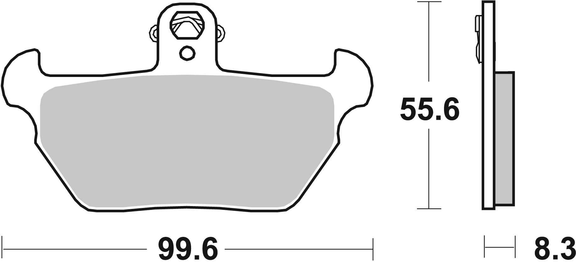 BREMBO sada brzdových destiček, kotoučová brzda BMW K 1100LT, 1100RS, 100 RS (16V) 89-98, K1 1000 88-96, R 100R, 80, 1100RS 91-95