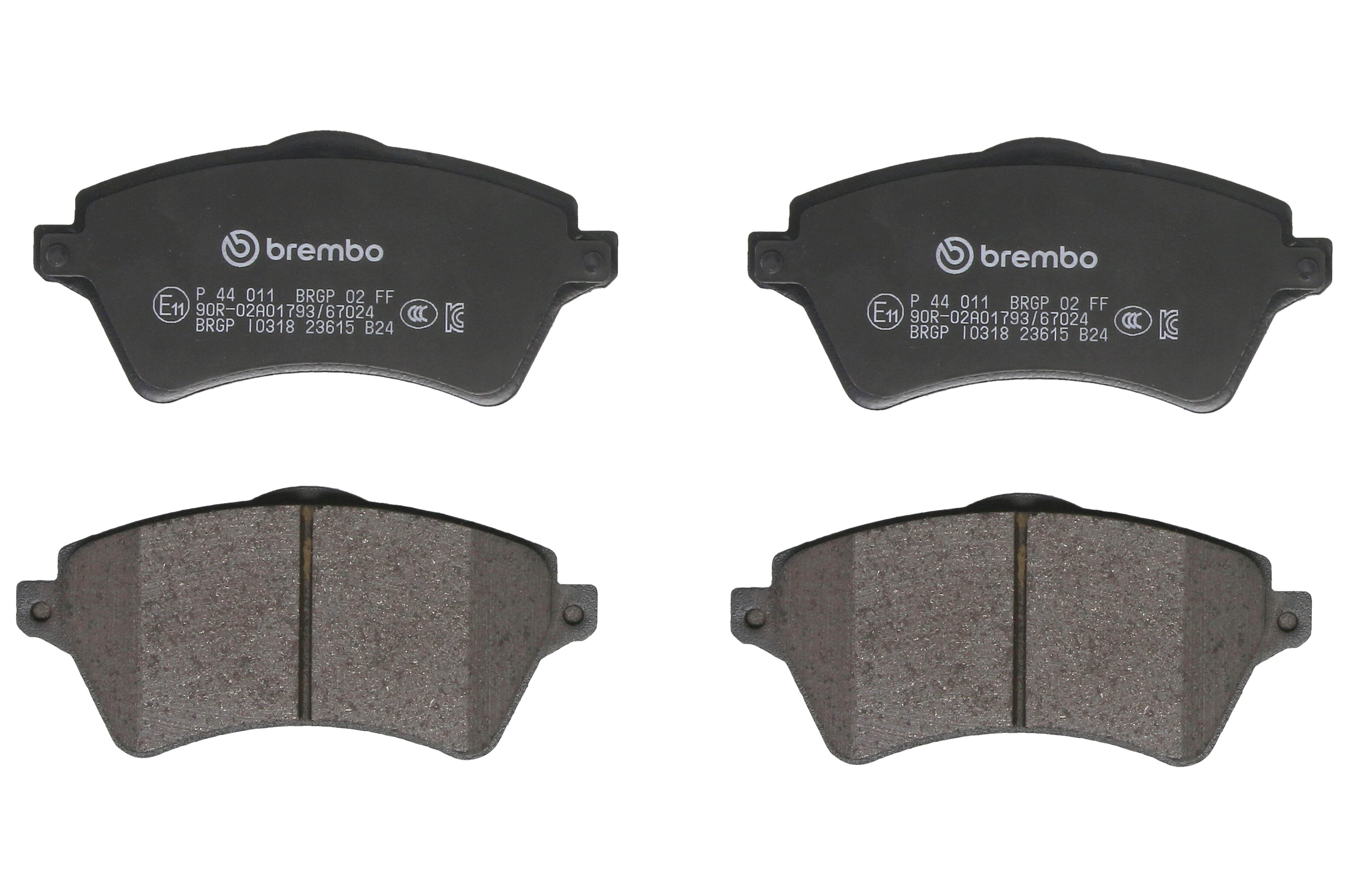 Колодки гальмівні дискові LAND ROVER FREELANDER I (L314) 2.0 1998.02-2006.10 BREMBO (P44011) BREMBO фото 3