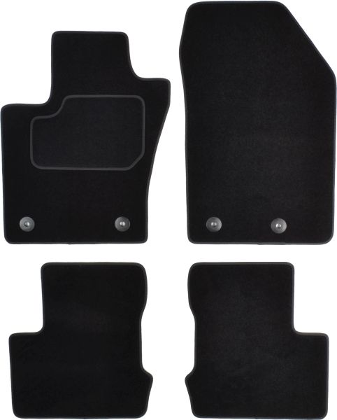 Set Covorase Auto Si Tavita Portbagaj FIAT 500X (334_) din 2014-2022, Cauciuc, Protectie Porbagaj, 4x Stickere auto cu FIAT