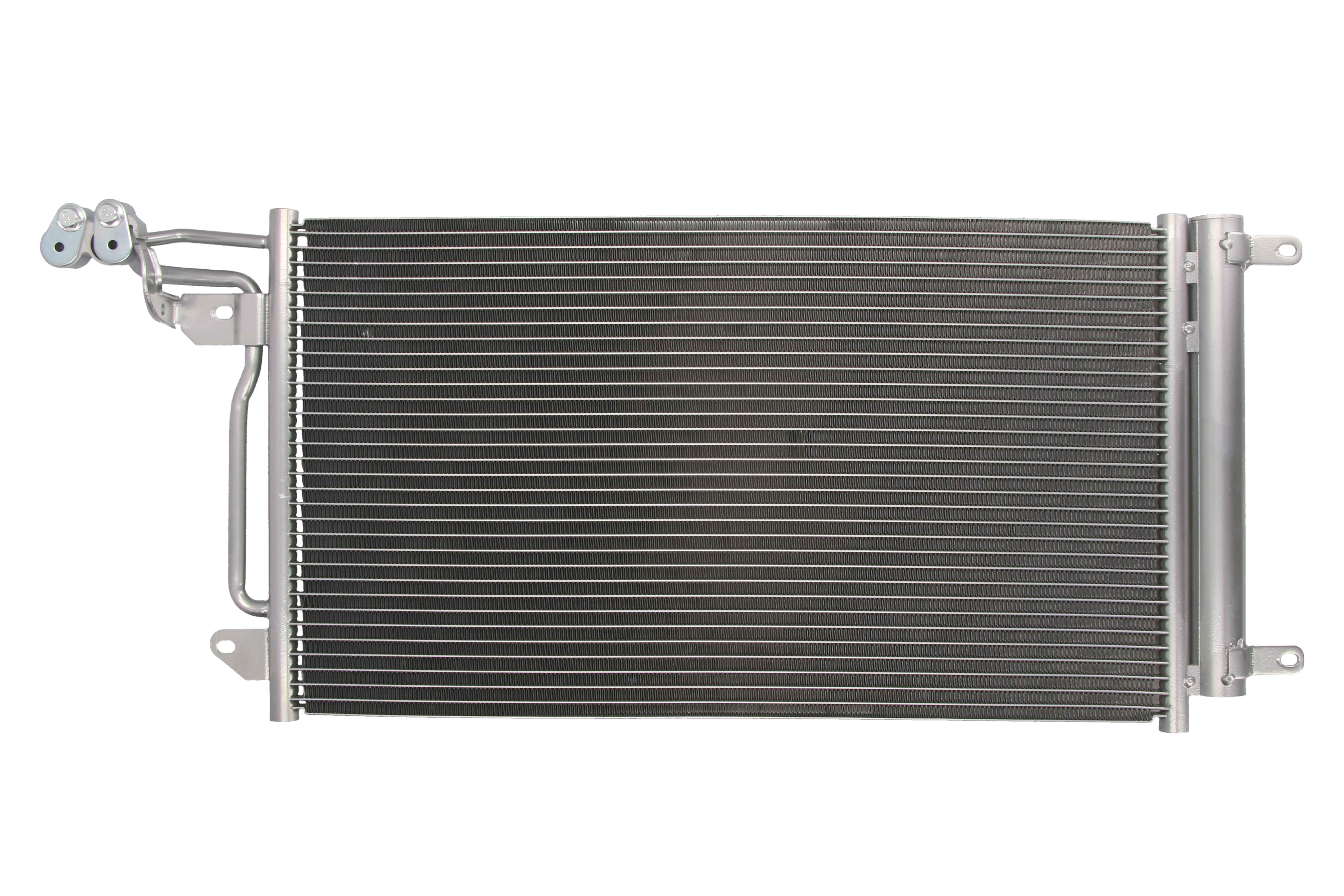 Радіатор кондиціонера (з осушувачем) AUDI A1, SEAT IBIZA IV, IBIZA IV SC, IBIZA IV ST, TOLEDO IV, SKODA FABIA II, FABIA II PRAKTIK, FABIA III, FABIA III PRAKTIK, RAPID, ROOMSTER 1.0-2.0D 09.06-12.22