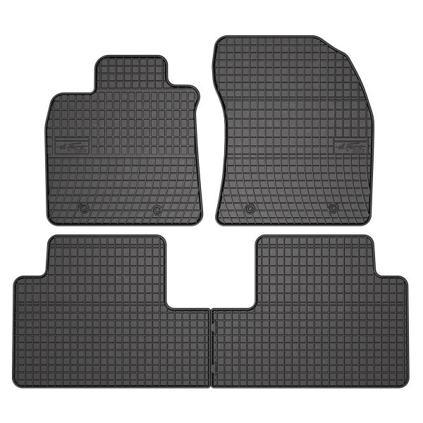 Set Covorase Auto Si Tavita Portbagaj TOYOTA AVENSIS Saloon (_T27_) din 2008-2018, Cauciuc, Protectie Porbagaj, 4x Stickere auto cu TOYOTA