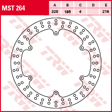 TRW ENGINE COMPONENT brzdový kotouč YAMAHA XJ 900 S (DIVERSION) 95-03 (B004XBKY80)