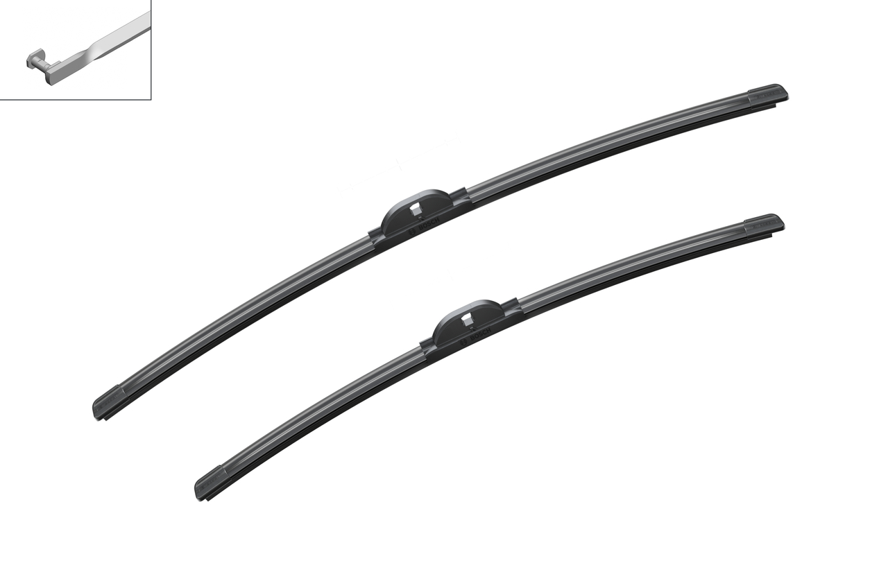 Set 3 stergatoare RENAULT SCENIC II (JM0/1_) din 2003-2009, Bosch Aerotwin, din cauciuc siliconat rezistent