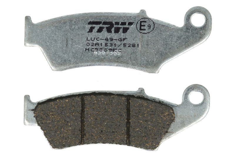 TRW MOTO sada brzdových destiček, kotoučová brzda APRILIA MXV 450 08-15, RXV 450, 550 05-15, BETA FACTORY 450 09, RR 400 (ENDURO), 450 (ENDURO), 450 (ENDURO 4T), 250 (M) 4T, 498 (ENDURO 4T), 525 (ENDURO), 520 (ENDURO 4T), 350 4T, 450 (CROSS COUNTRY 4T) 08
