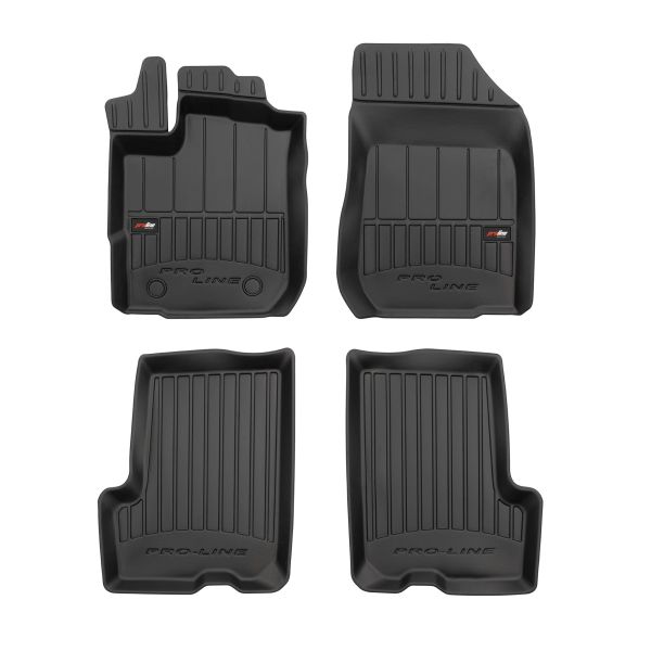 Set Covorase Auto Si Tavita Portbagaj DACIA LOGAN MCV II din 2013-2019, Cauciuc, Protectie Porbagaj, 4x Stickere auto cu DACIA