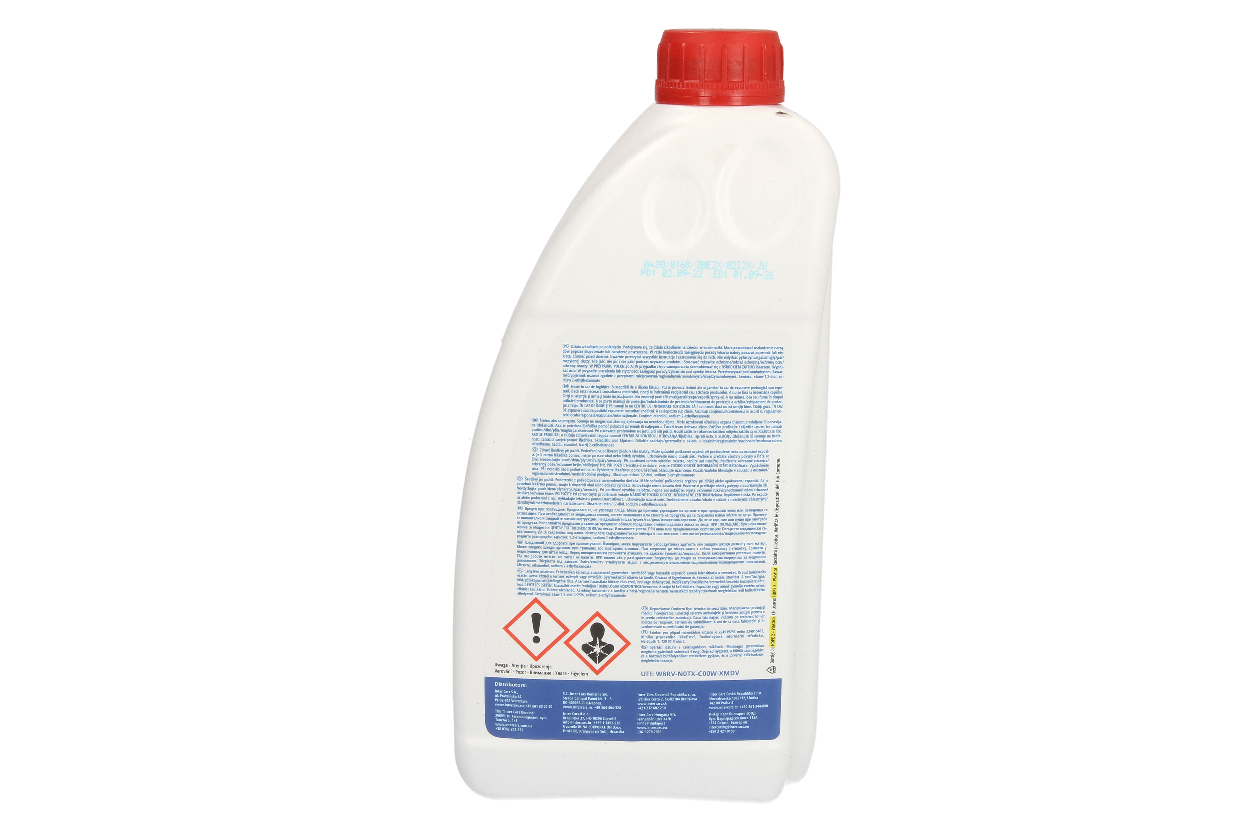 Концентрат антифризу (тип охолоджувача G12++/G40) (1,5L, 1:1=-37°C), Si-OAT, фіолетовий, стандартний: AFNOR NF R 15-601 TYPE 1, AS 2108-2004, ASTM D3306, ASTM D4340, BS 6580, China GB 29743-2013, CUMM фото 2