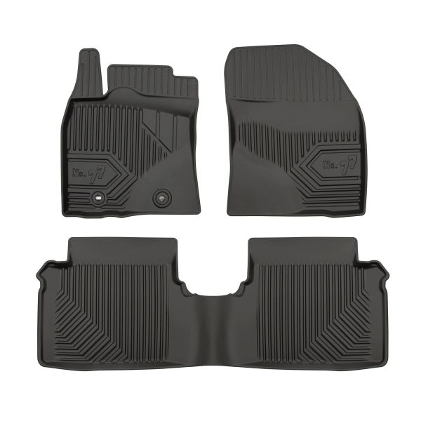 Set Covorase Auto Si Tavita Portbagaj TOYOTA AVENSIS Estate (_T27_) din 2008-2018, Cauciuc, Protectie Porbagaj, 4x Stickere auto cu TOYOTA