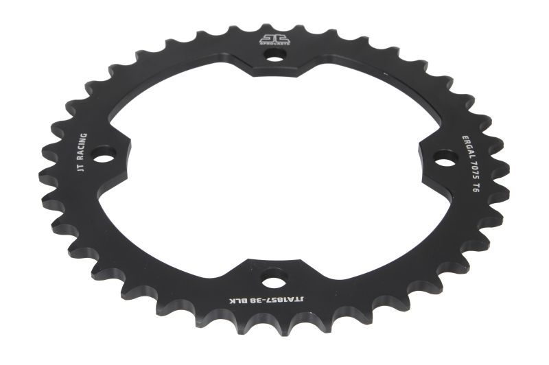JT rear sprocket 4588 38T aluminium RACElite YAMAHA YFZ 450R '09-'19, YFM 250/350/450/700 RAPTOR (458838JTA) (JTR1857.38) black