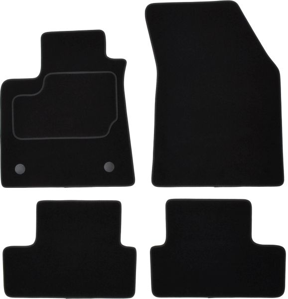 Set Covorase Auto Si Tavita Portbagaj RENAULT MEGANE IV Grandtour (K9A/M/N_) din 2016-2021, Cauciuc, Protectie Porbagaj, 4x Stickere auto cu RENAULT