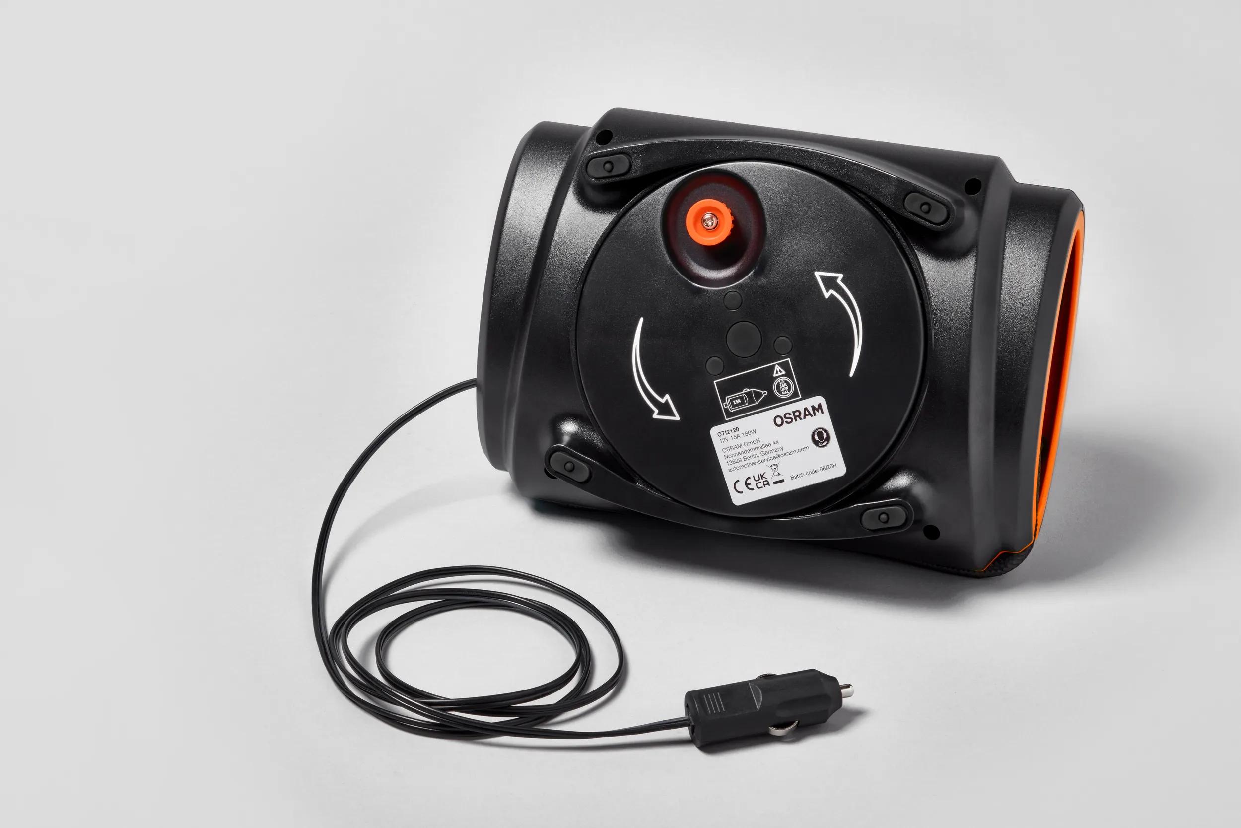 Компресор для накачування шин TYREINFLATE 2120 / 12V 15A 180W / ШИНА R13 НАКАЧУЄТЬСЯ ЗА 3.5 ХВ. OSRAM (OTI2120) osram фото 9