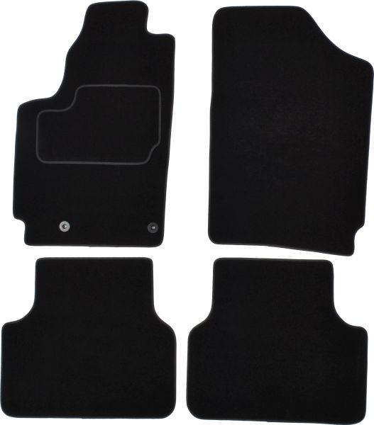 Set Covorase Auto Si Tavita Portbagaj CITROEN BERLINGO Box Body/MPV (B9) din 2008-2021, Cauciuc, Protectie Porbagaj, 4x Stickere auto cu CITROEN