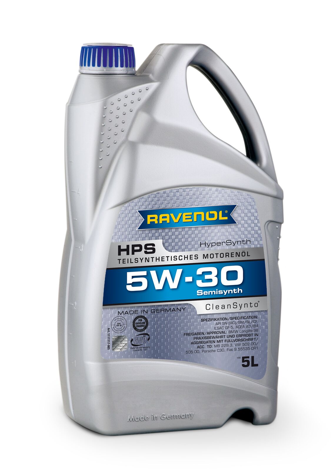 Моторна олива Cleansynto (1L) 5W30 ,API CF, SL, BMW LL-98, MB 229.3, VW 502.00, VW 505.00
