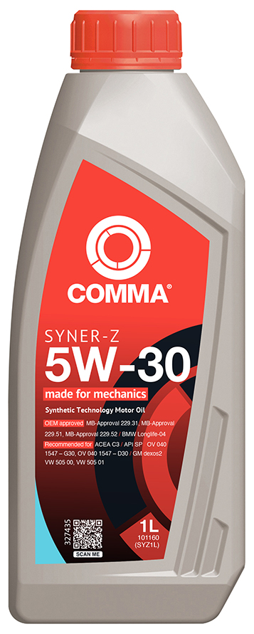 Моторна олива Syner-Z (1L) 5W30 ,API CF, SN, BMW LL-04, DEXOS 2, MB 229.31, MB 229.51, MB 229.52, VW 502.00, VW 505.00, VW 505.01 фото 3