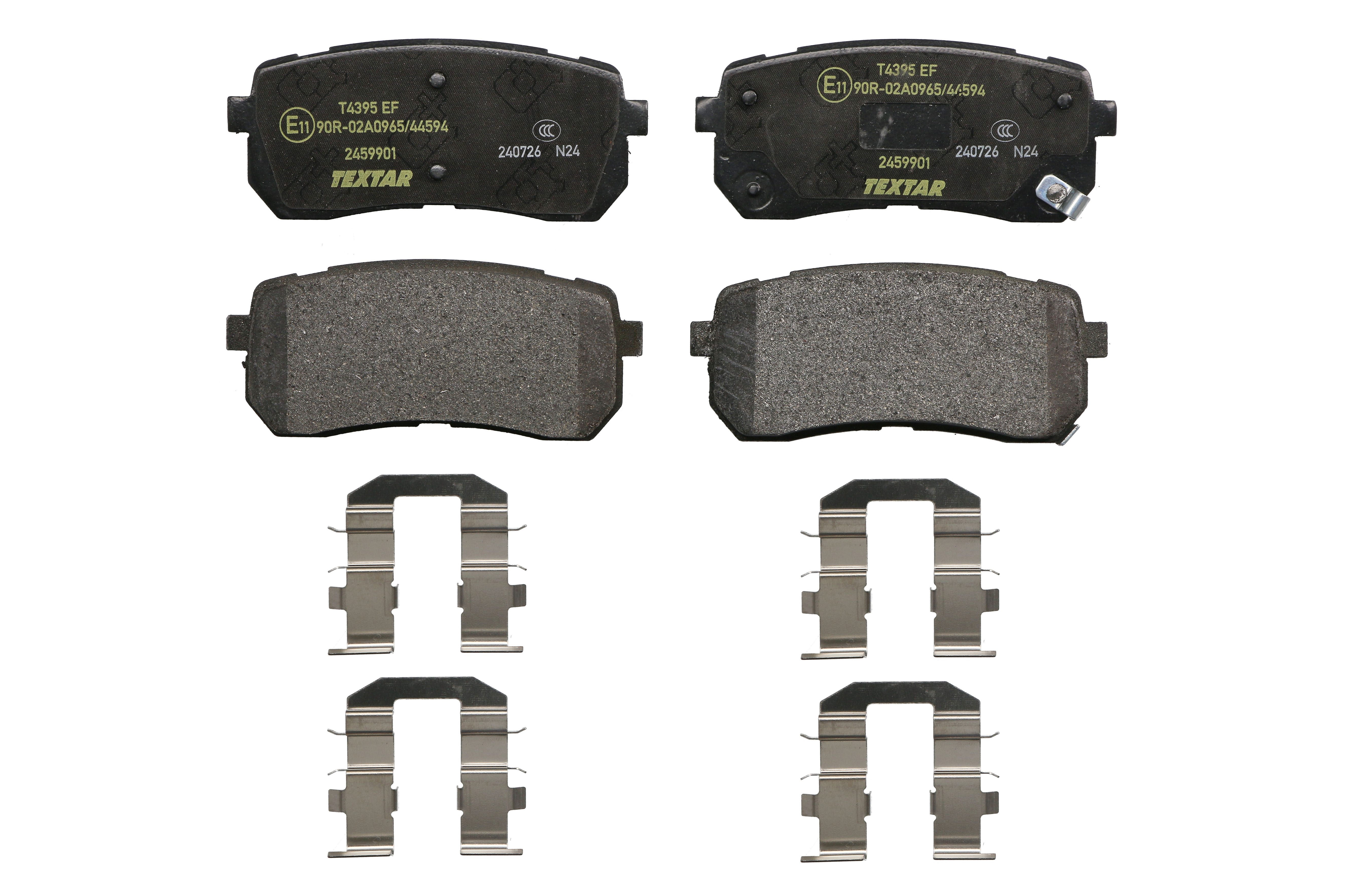 Комплект гальмівних колодок задн , HYUNDAI H-1 CARGO, H-1 TRAVEL, IX55, KIA CARNIVAL II, CARNIVAL III, SORENTO III, MAZDA CX-30 2.0D-3.8 10.01-