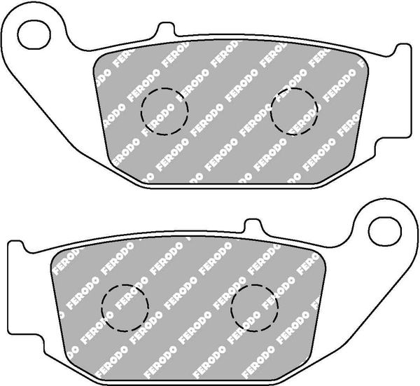 FERODO sada brzdových destiček, kotoučová brzda HONDA CBR 125 R 04-15, CRF 250 L RALLY, M 14-18 (FDB2275, 06435 KZZ 901)