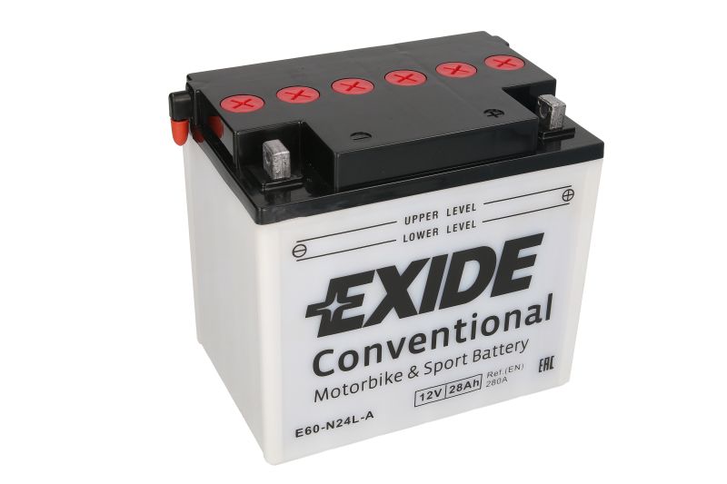 EXIDE startovací baterie KAWASAKI ZN 1300 (VOYAGER) 83-88, MOTO GUZZI CALIFORNIA 1000II, 1000III, 1100 82-00, CONVERT 1000 81, DAYTONA 1000 91-97, LM 850II (LE MANS), 1000 (LE MANS), 1000IV (LE MANS), 850I (LE MANS), 850III (LE MANS), 1000V (LE MANS), 100