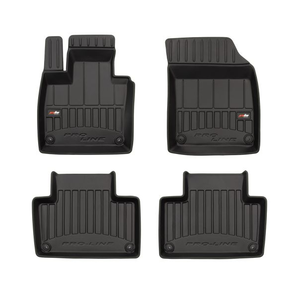 Set Covorase Auto Si Tavita Portbagaj VOLVO XC90 II (256) din 2014-2022, Cauciuc, Protectie Porbagaj, 4x Stickere auto cu VOLVO
