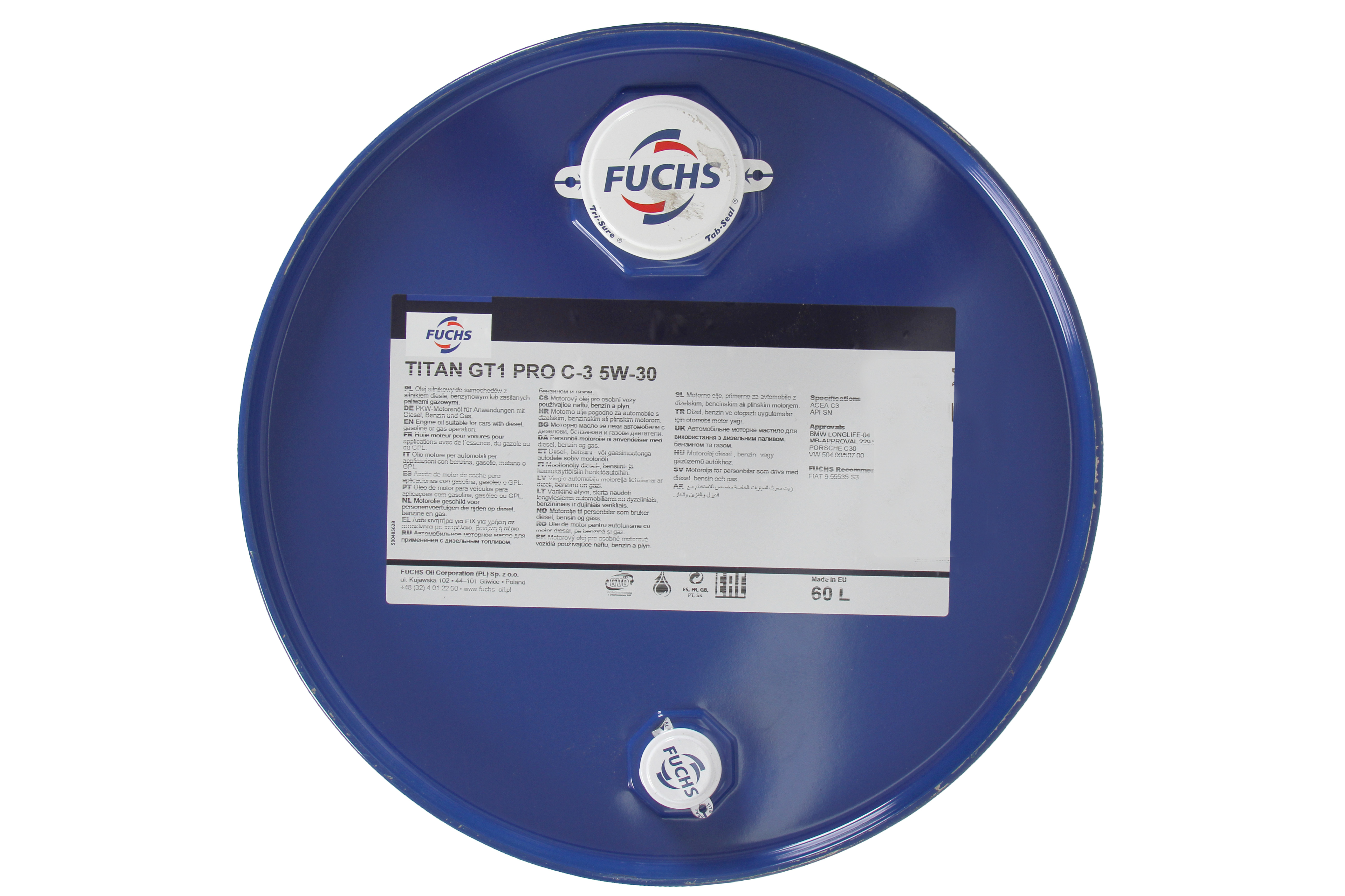 Моторна олива TITAN (20L) 5W30 , ACEA C3, BMW LL-04, BMW LL-19 FE, CHRYSLER MS-11106, FIAT 9.55535 S3, MB 229.31, MB 229.51, MB 229.52, PORSCHE C30, RENAULT RN 0700, RENAULT RN 0710, VW 504.00, VW 507 фото 8