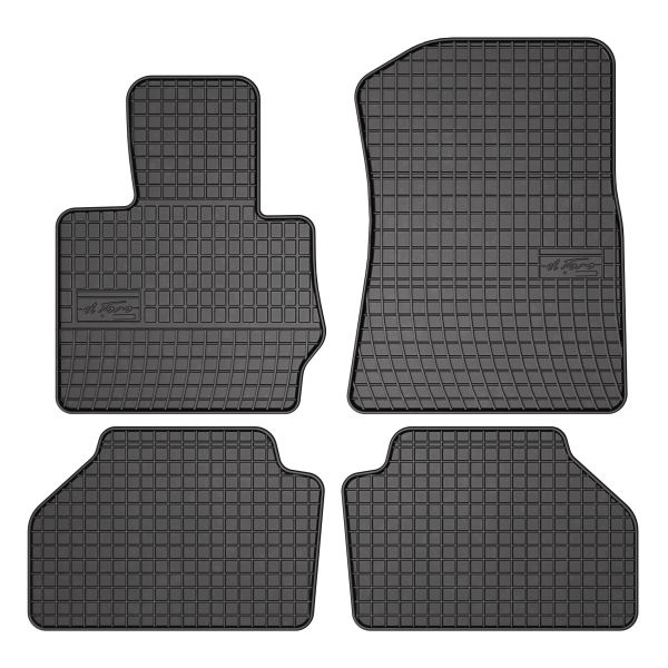 Set Covorase Auto Si Tavita Portbagaj BMW Seria X3 (F25) din 2010-2017, Cauciuc, Protectie Porbagaj, 4x Stickere auto cu BMW