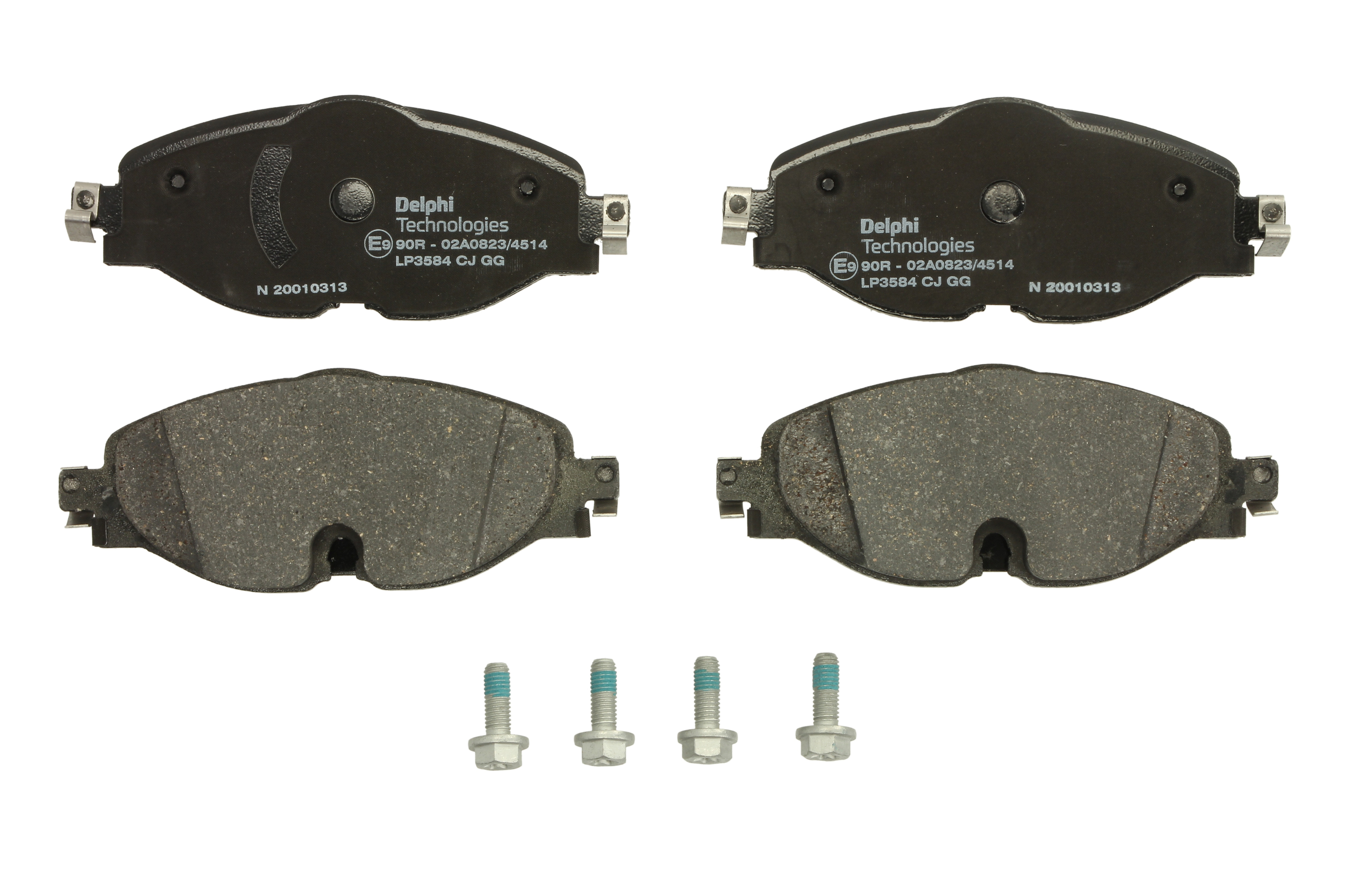 Комплект гальмівних колодок передн , AUDI A1, A3, Q2, Q3, TT, FORD TOURNEO CONNECT V761 NADWOZIE WIELKO, TRANSIT CONNECT V761, SEAT ATECA, LEON, LEON SC, LEON SPORTSTOURER 1.0-Electric 01.11-