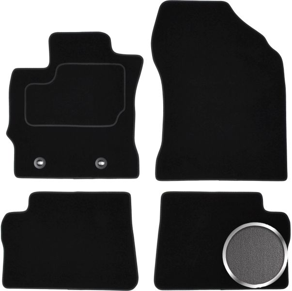 Set Covorase Auto Si Tavita Portbagaj TOYOTA AURIS (_E18_) din 2012-2018, Cauciuc, Protectie Porbagaj, 4x Stickere auto cu TOYOTA
