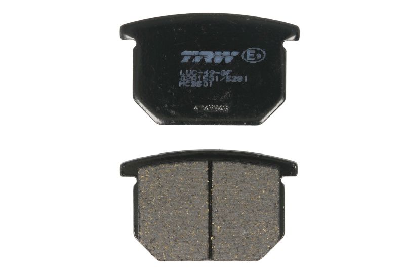 TRW ENGINE COMPONENT brake pad set, disc brake SUZUKI GR 650 X 85-89, GS 550T, 650G (KATANA), 550M (KATANA), 450E, 550E, 550L (CHOP.), 550D, 550EG (RED SUZI) 80-88, GSX 400S (SPORT), 750S (KATANA), 1100E, 1100EX, 1100 80-87 (B0053AQA9C, 2P238NS, FDB217P, 