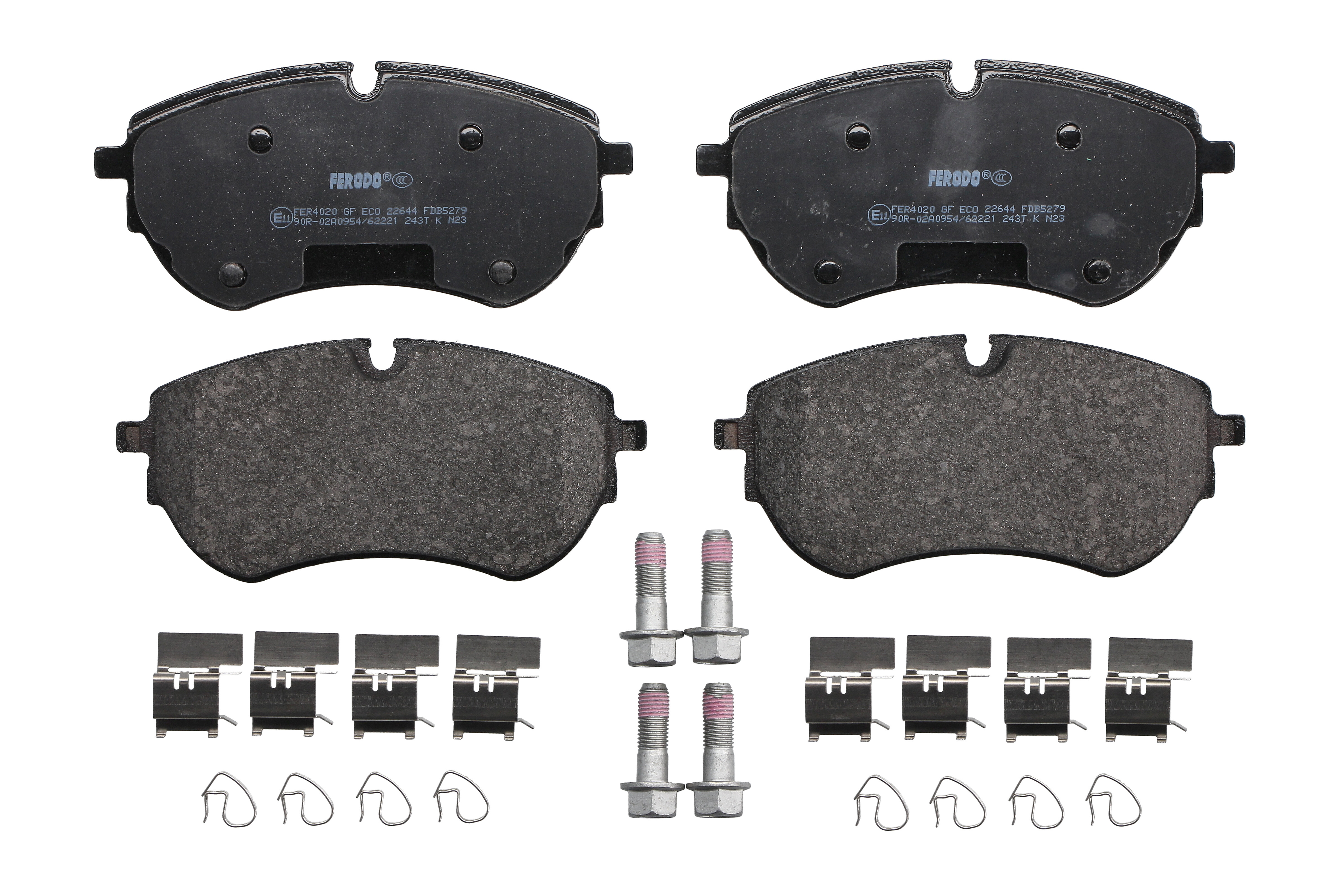 Колодки гальмівні дискові (комплект 4 шт) VW AMAROK (2HA, 2HB, S1B, S6B, S7A, S7B) 3.0 2010.09-2022.05 FERODO (FDB5279) Ferodo фото 3