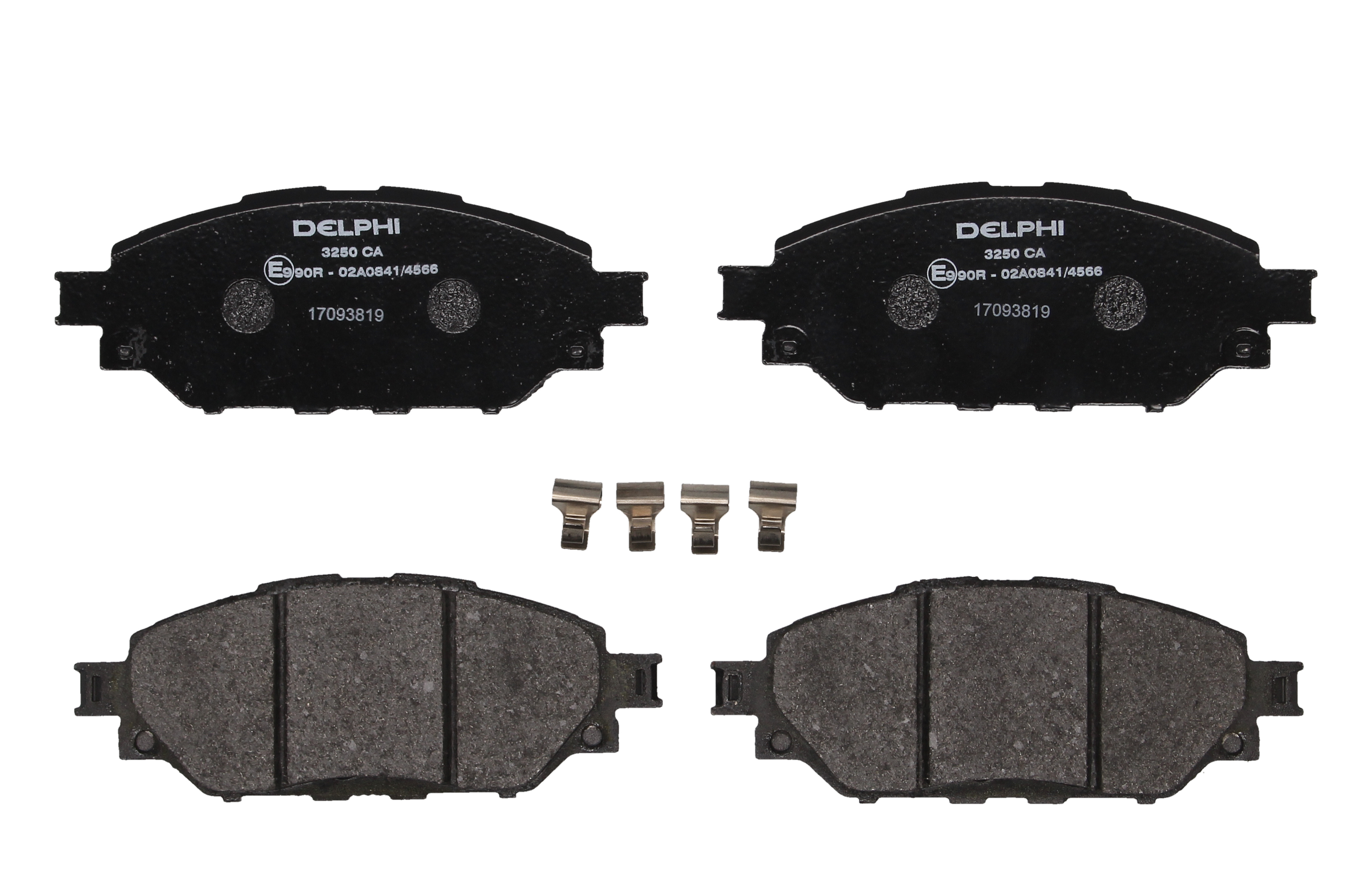 Комплект гальмівних колодок передн , TOYOTA HILUX CHAMP, HILUX VIII 2.4D/2.7/2.8D 05.15-