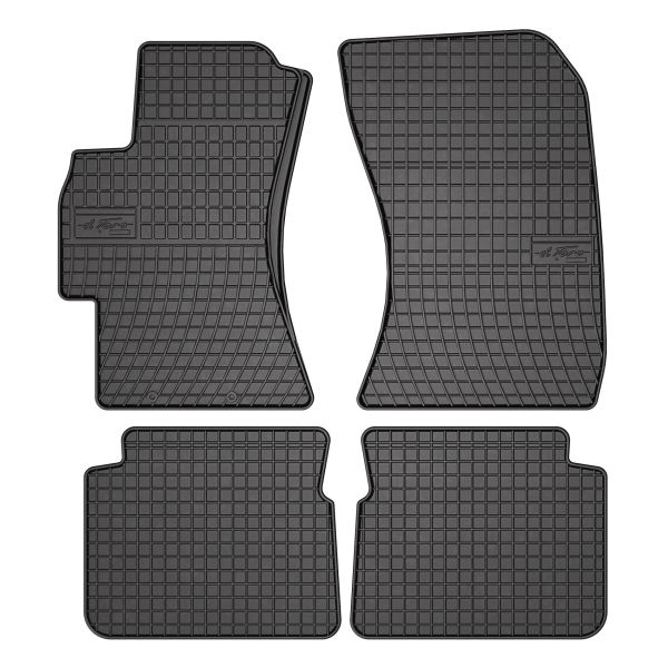 Set Covorase Auto Si Tavita Portbagaj SUBARU OUTBACK (BS) din 2014-2015, Cauciuc, Protectie Porbagaj, 4x Stickere auto cu SUBARU