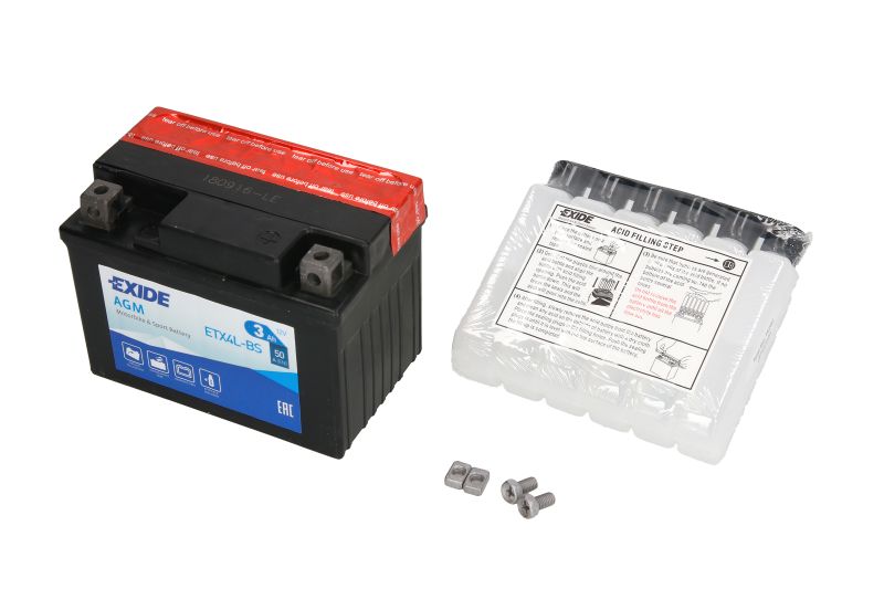 EXIDE startovací baterie AEON COBRA 100, 50 ATV, 90 ATV, 50 00-09, MINIKOLT 50 08-09, REVO 100W, 50W 04-09, ARCTIC CAT DVX 90 06, Y-12 90 4T (YOUTH),
