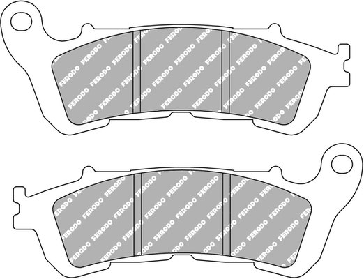 FERODO sada brzdových destiček, kotoučová brzda HARLEY DAVIDSON XL 883N (IRON), 883L (SP. LOW), 1200X (FORTY EIGHT), 1200V (SP. SEVENTY TWO) 14-15, HONDA CB 1000RA ABS, 600F (HORNET), 1300SA (ABS), 600FA (HORNET ABS), 1100 05-16, CBF 1000A (ABS), 600S, 60