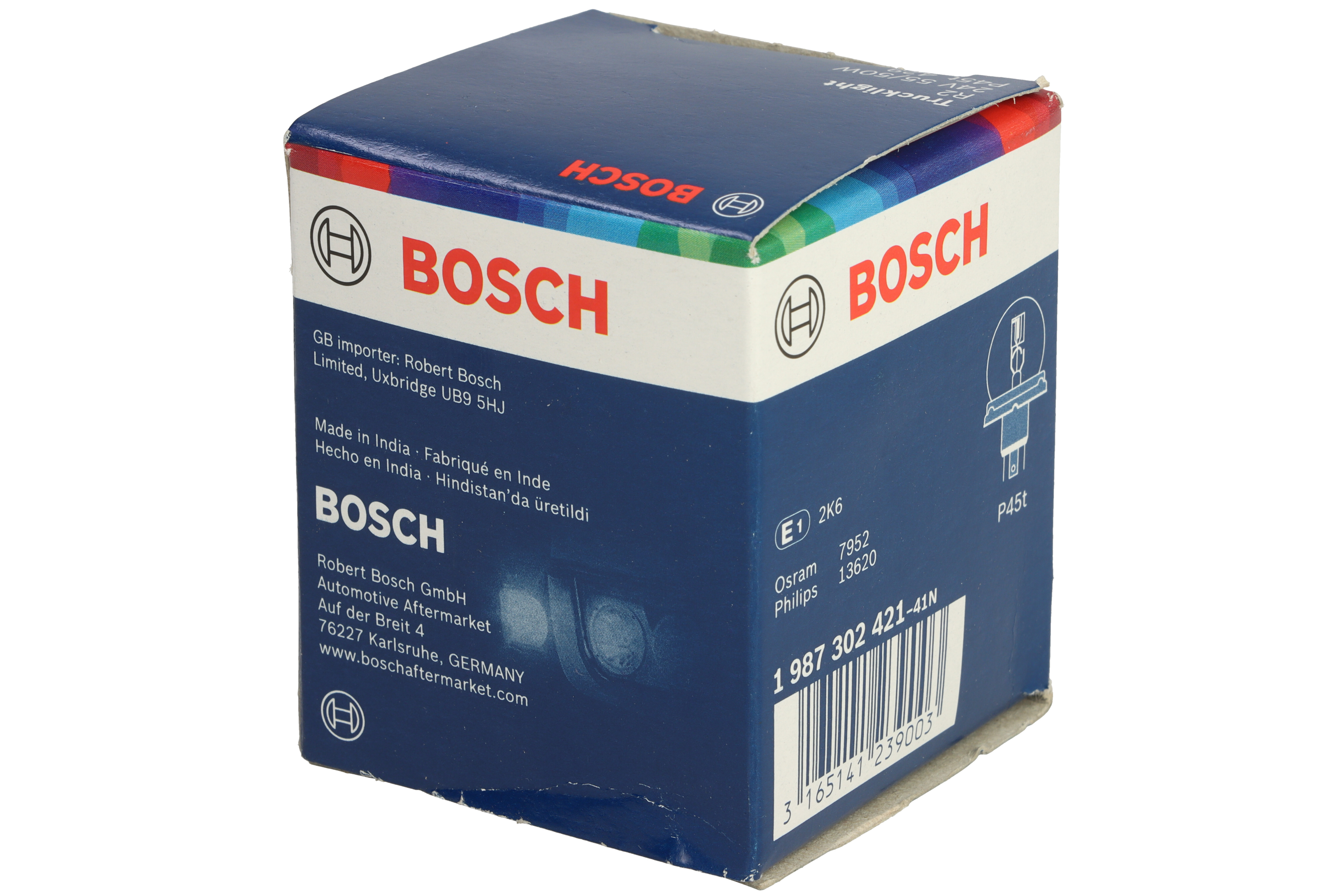 Автолампа R2 24V 55/50W P45t Trucklight Bosch фото 12
