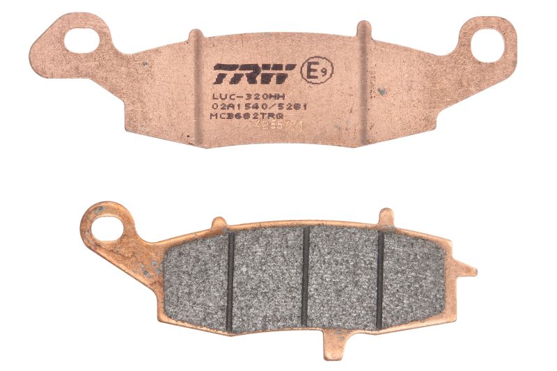 TRW MOTO sada brzdových destiček, kotoučová brzda KAWASAKI ER 500 (TWISTER) 01-09, ER-6F 650 ABS 06-16, ER-6N 650 ABS 05-16, GPZ 1100 95-98, KLE 650 (VERSYS ABS), (VERSYS) 07-09, KLR 650 95-04, KLV 1000 04-06, Z 750 S 05-06, ZR 750 (ZEPHYR), 1100 (ZEPHYR)