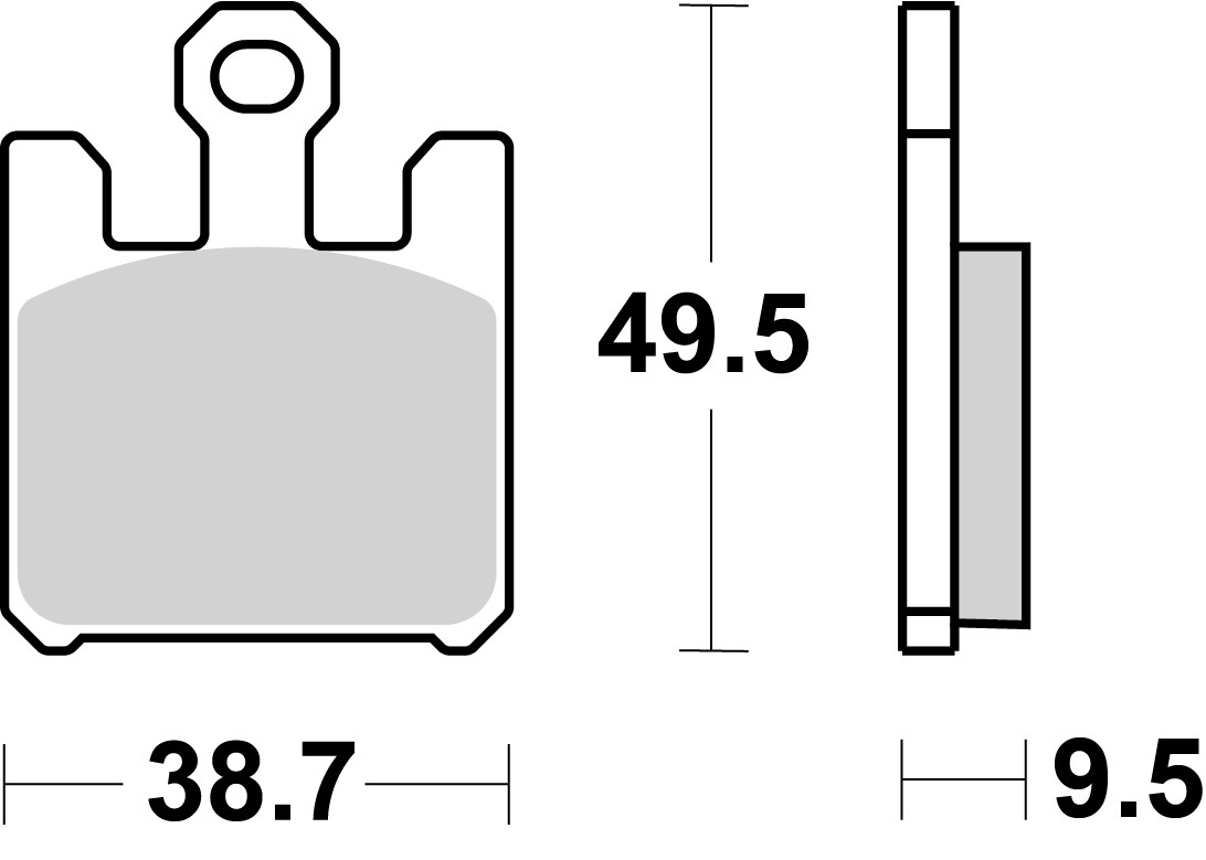 BREMBO sada brzdových destiček, kotoučová brzda KAWASAKI ZX-10R 1000 (NINJA) 04-07, ZX-12R 1200 (NINJA) 04-06, ZX-6R 636 03-06, SUZUKI GSX-R 1000 03-07 (07SU26SC)