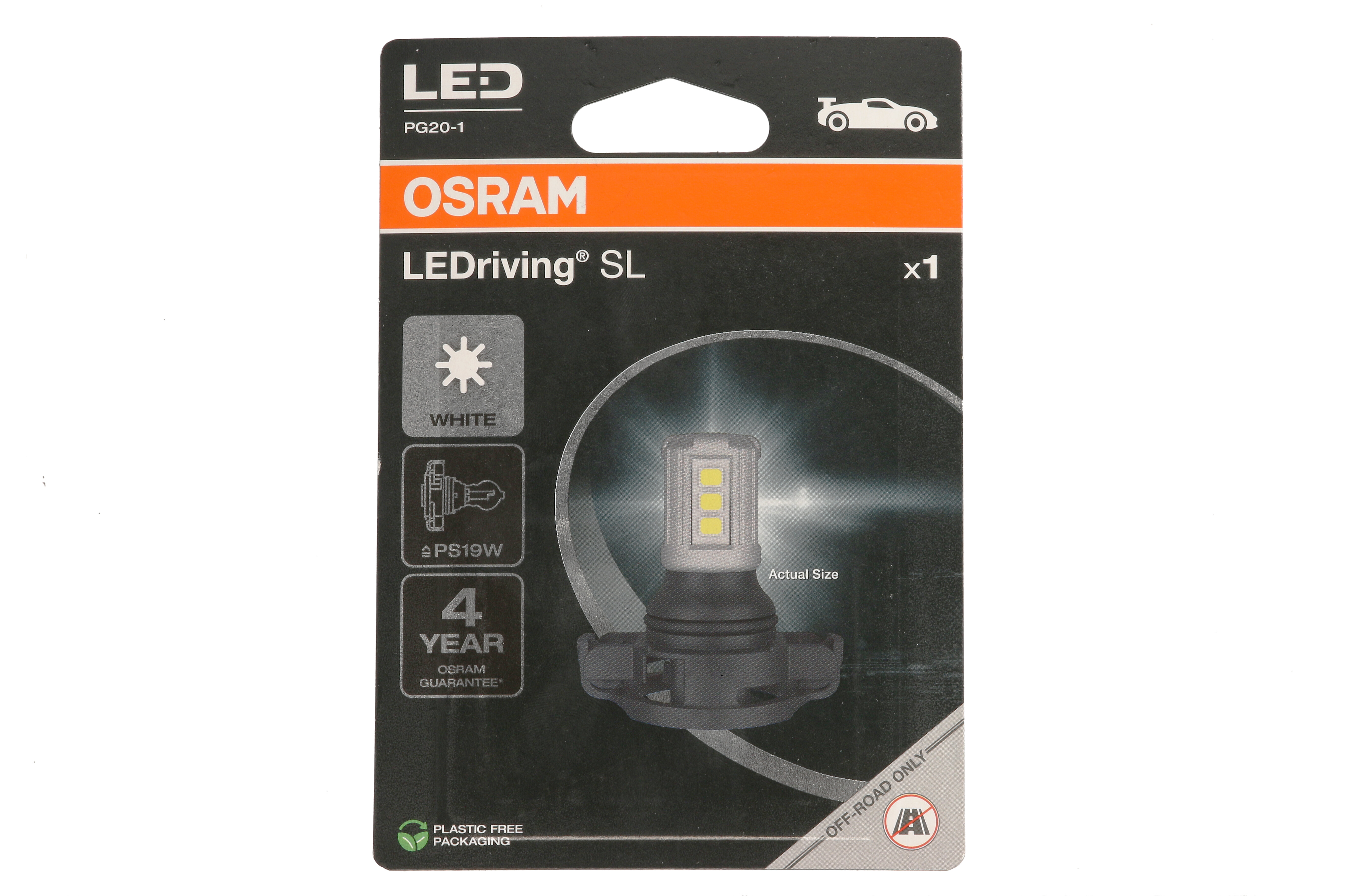 Автолампа світлодіодна PS19W LED 12V 1.8W PG20/1 / LEDRIVING® SL / COOL WHITE - ХОЛОДНЕ OSRAM (5201DWP-1BL) osram фото 4