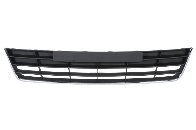 Grila Fata (Mijloc, cu sipci cromate, plastic, negru) potrivit VW TIGUAN 09.07-07.18 05.11-09.16