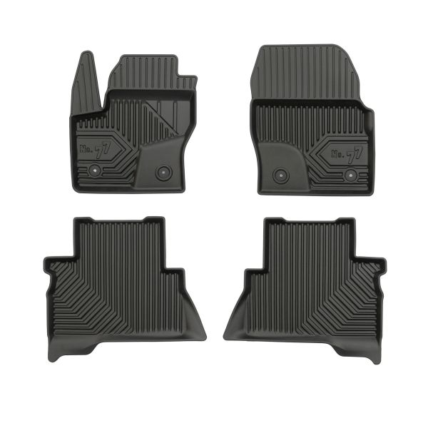 Set Covorase Auto Si Tavita Portbagaj FORD KUGA II (DM2) din 2012-2019, Cauciuc, Protectie Porbagaj, 4x Stickere auto cu FORD