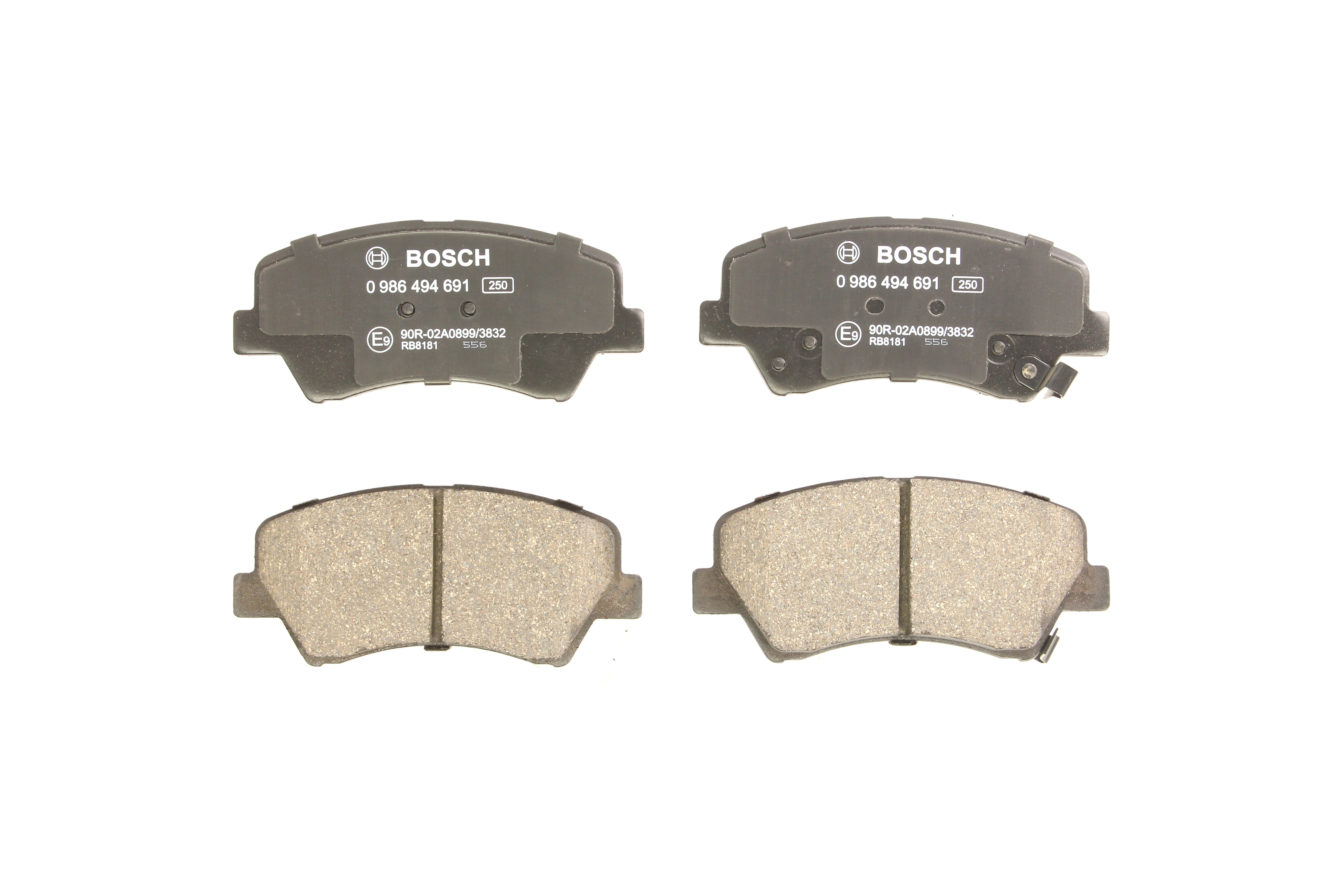 Колодки гальмівні дискові HYUNDAI ELANTRA V ЛІФТБЕК (MD, UD) 1.8 2010.09- BOSCH (0 986 494 691) Bosch фото 3
