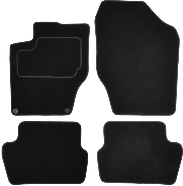 Set Covorase Auto Si Tavita Portbagaj CITROEN C4 II (NC_) din 2009-2018, Cauciuc, Protectie Porbagaj, 4x Stickere auto cu CITROEN