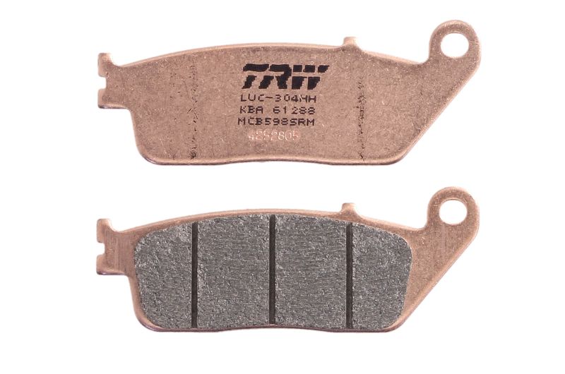 TRW MOTO sada brzdových destiček, kotoučová brzda BMW C 650 SPORT, EVOLUTION, 650GT, 600 (SPORT) 11-18, CAGIVA 900 900 (CAT) 93, GRAN 900 99-00, NAVIGATOR 1000 (TOURING) 00-05, HONDA CB 600S F2 (HORNET S), 600F (HORNET), 750F2 (SEVEN FIFTY), 400 (SUPER FO