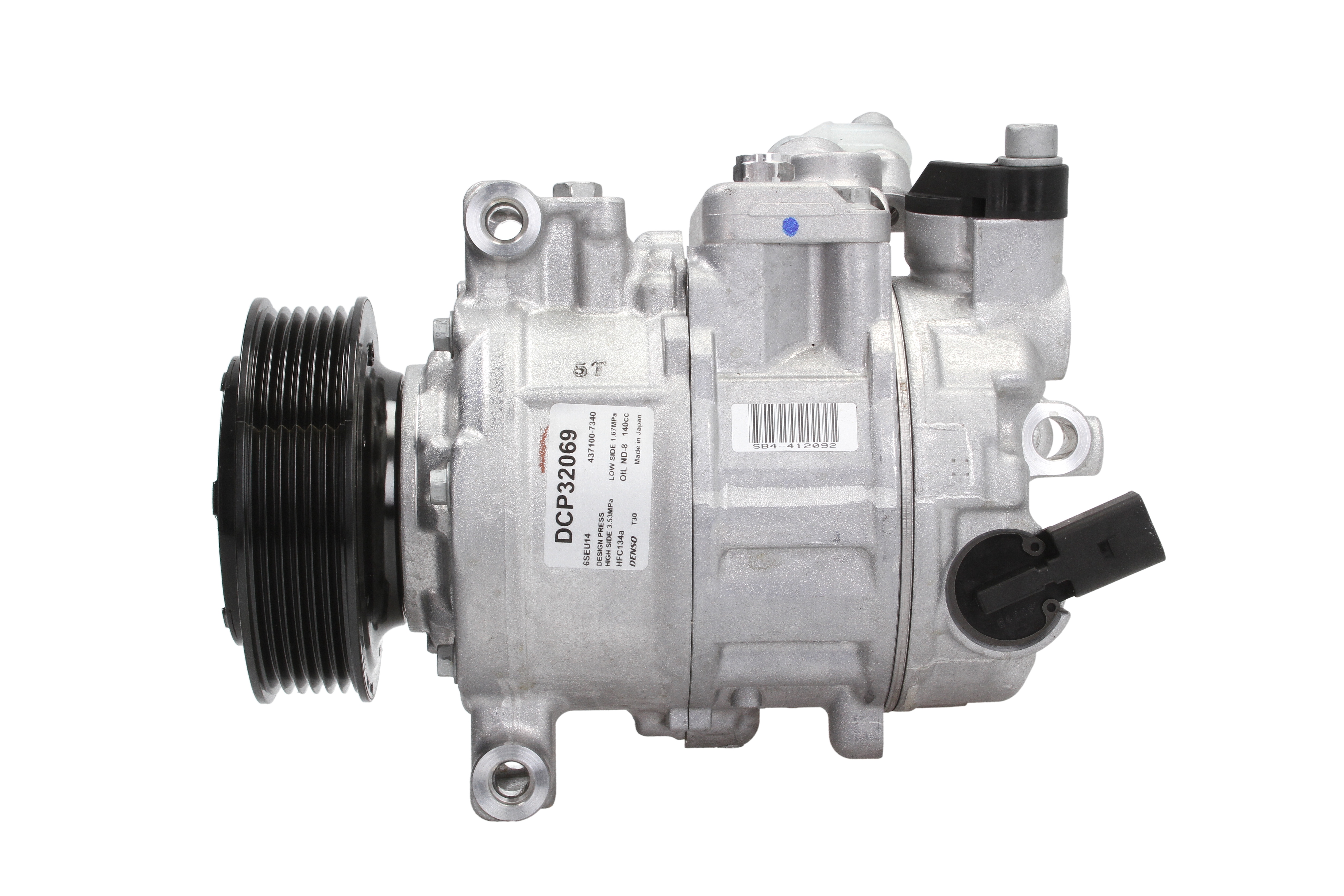 Компресор кондиціонера VW TRANSPORTER V BUS (7HB, 7HJ, 7EB, 7EJ, 7EF, 7EG, 7HF, 7EC) 2.0 DENSO (DCP32069) Denso фото 3