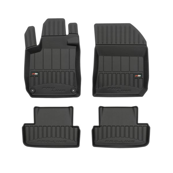 Set Covorase Auto Si Tavita Portbagaj PEUGEOT 308 II (LB_, LP_, LW_, LH_, L3_) din 2013-2021, Cauciuc, Protectie Porbagaj, 4x Stickere auto cu PEUGEOT