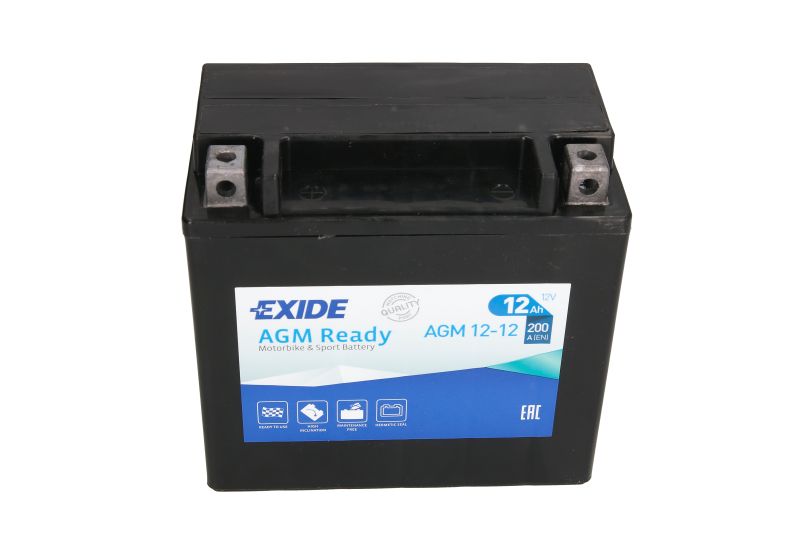 EXIDE startovací baterie APRILIA ETV 1000 (CAPO NORD), ABS (CAPO NORD) RAID, ABS (CAPO NORD) G-KAT, (CAPO NORD) RAID 01-10, ETX 350 85-00, NA 850 (MANA) GT ABS, (MANA) ABS, (MANA) 08-13, RSV 1000 98-00, SL 750 ABS GT (SHIVER), 750 (SHIVER), 1000 (FALCO),