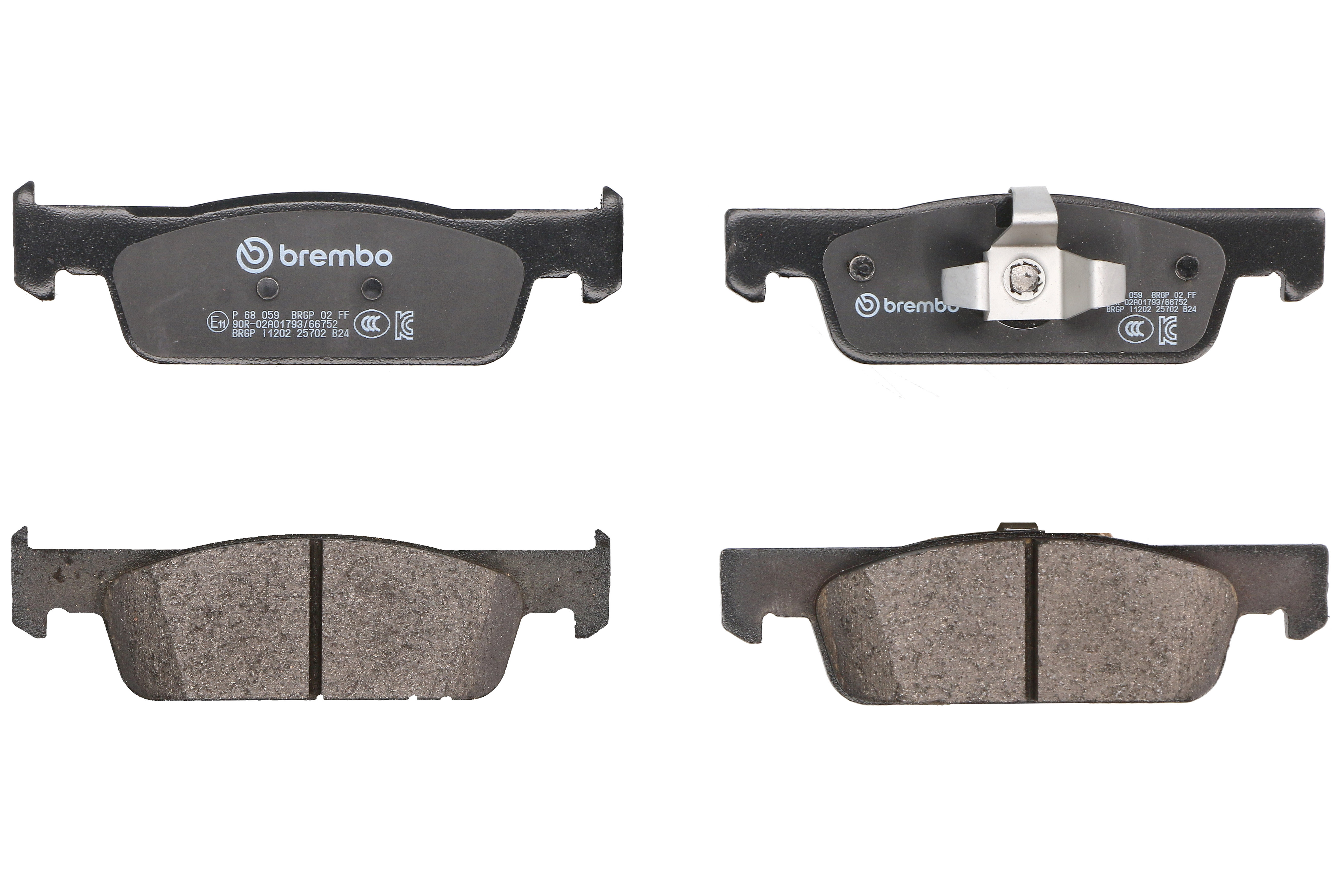 Колодки гальмівні дискові RENAULT SANDERO/STEPWAY II (B8_) 1.5 2013.11- BREMBO (P68059) BREMBO фото 3