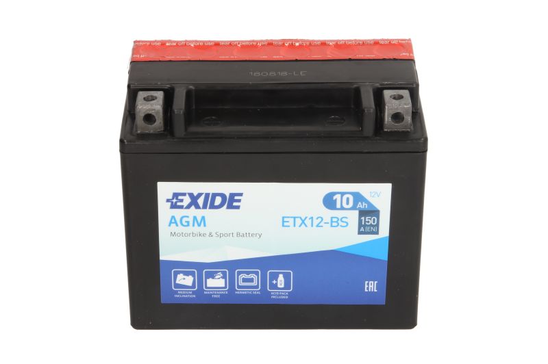 EXIDE startovací baterie AEON COBRA 320, 220, 350 05-09, CROSSLAND 300, 350RX 06-09, APRILIA ATLANTIC 500 (SPRINT), (SPRINT) 02-10, PEGASO 650 (TRAIL), (STRADA), (FACTORY) 05-13, RST 1000 (MILLE FUTURA) 01-04, RSV 1000 R, R (FACTORY), (MILE) TUONO FIGHTER
