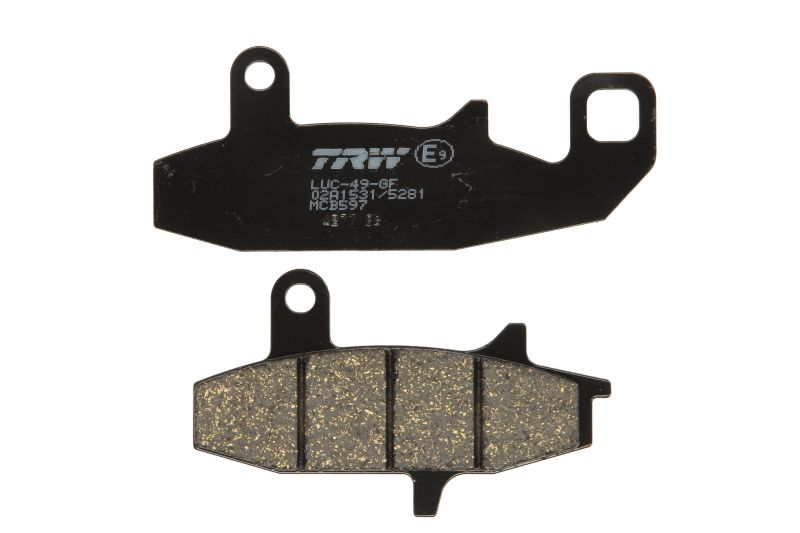 TRW MOTO sada brzdových destiček, kotoučová brzda HONDA VTZ 250 (XELVIS) 92, SUZUKI DR 650RS, 650SE, 650RSE, 650RE, 650, 650R, 650R (DAKAR), 800S (BIG), 750S (BIG) 88-96 (B0053AQJY8, FDB606P, MCB597SM)