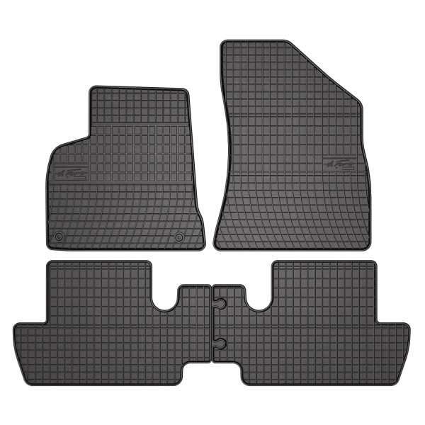 Set Covorase Auto Si Tavita Portbagaj PEUGEOT 3008 Van (0U_) din 2009-2016, Cauciuc, Protectie Porbagaj, 4x Stickere auto cu PEUGEOT