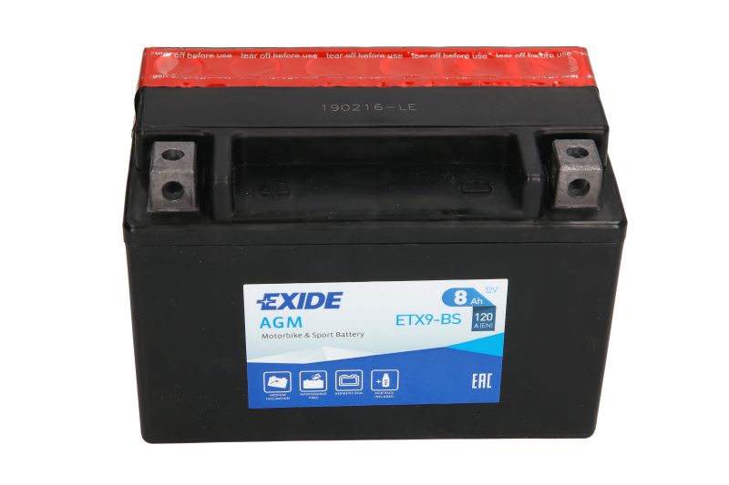 EXIDE startovací baterie AEON COBRA 125RS, 180RS II, 180RS 02-08, OVERLAND 180 02-09, APRILIA AF1 125 (SINTESI), (SPORT PRO) 88-93, LEONARDO 150 98-00, MOJITO 125 (CUSTOM) 02, PEGASO 125 93-95, RS 125 92-09, RX 125 91-92, RED 125 91-96, SR 125 (RACING) 00